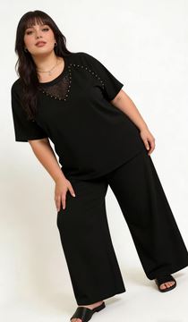 Immagine di COTTON TOP WITH TRANSPARENT V NECK